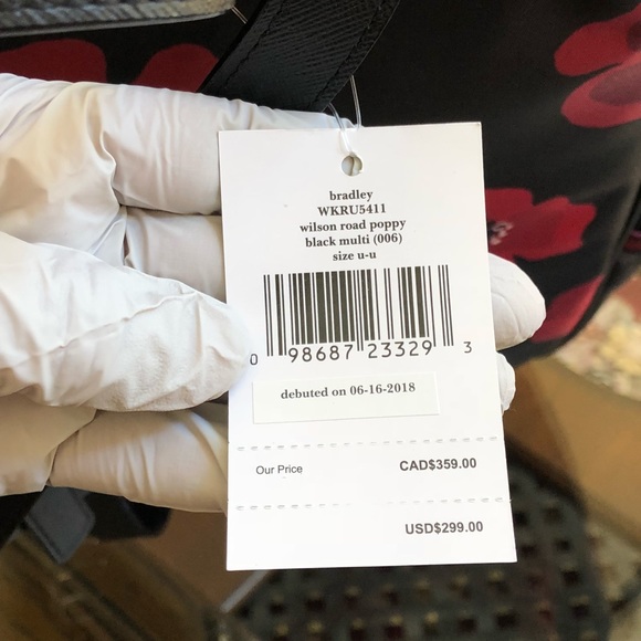 NWT Kate spade ♠️ large Wilson Road Poppy Backpack - Picture 4 of 8